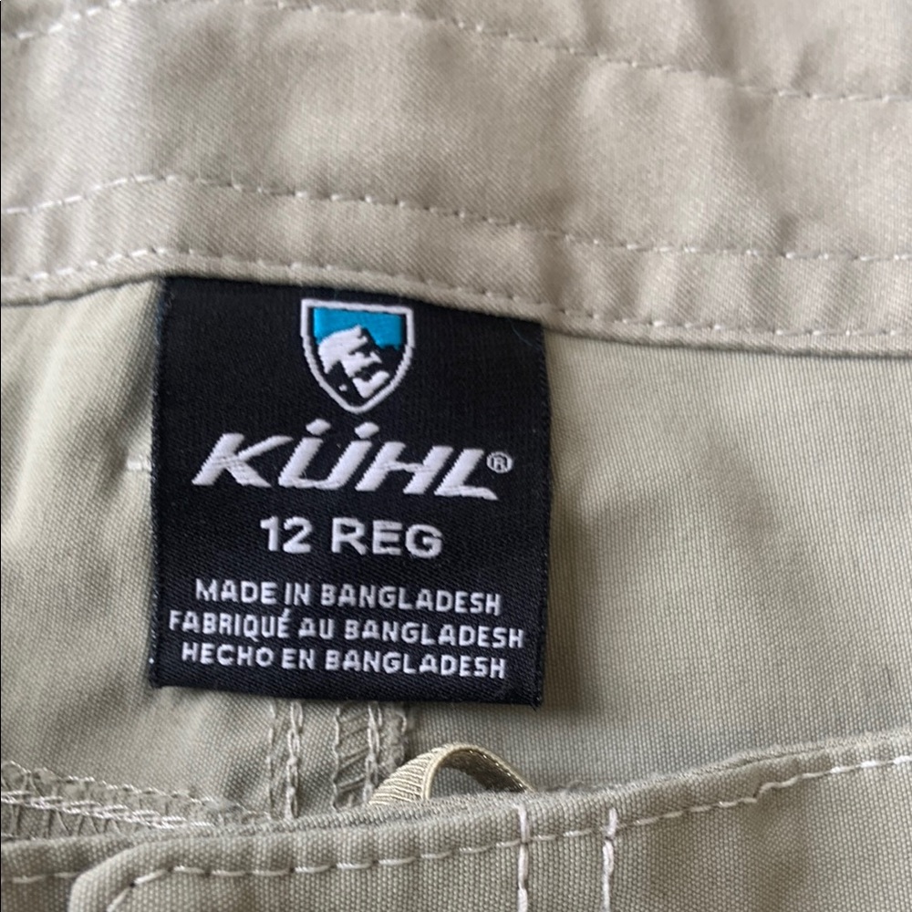 KÜHL Convertible Hiking Cargo Pants Zip Off Trail Travel Outdoor Tan Women’s 12 - Picture 3 of 15